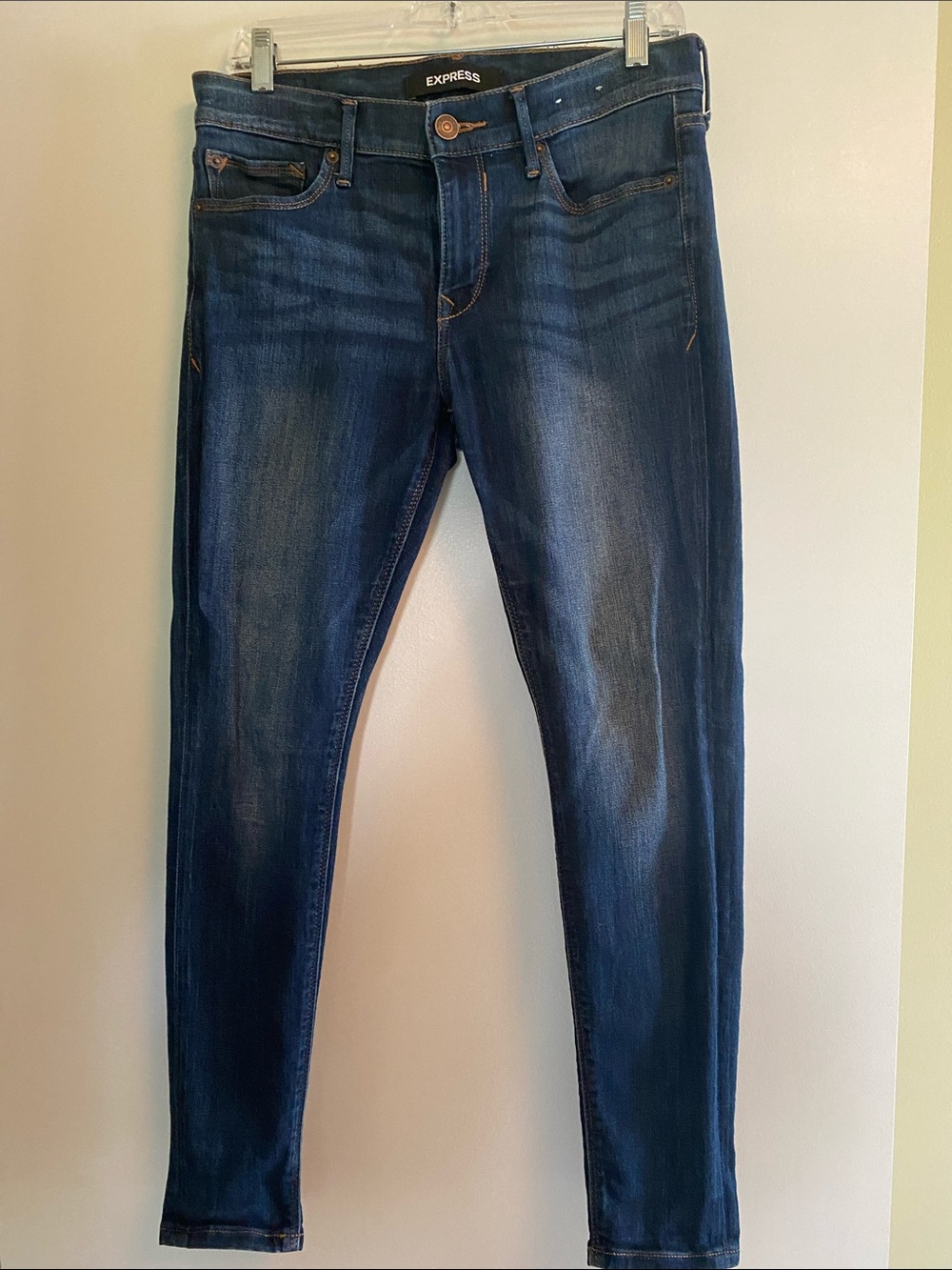 Express Men’s Indigo Skinny Jeans